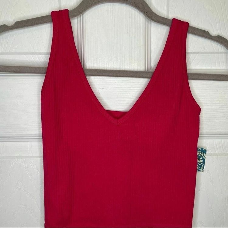 Red Crop Top Tank 4